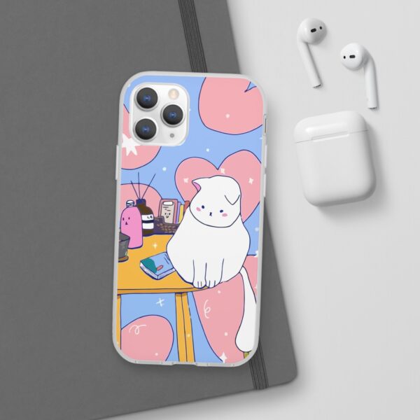 White Cat Flexi Cases For Samsung and iPhone - Image 39