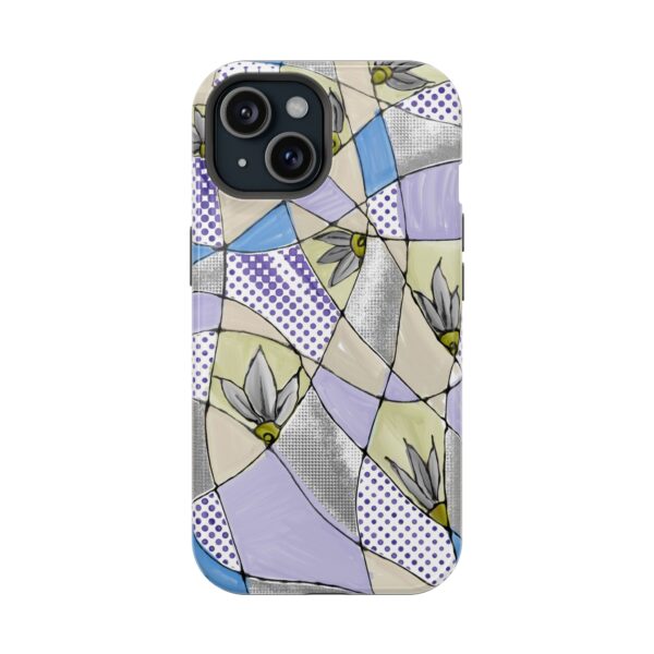 Wave Tiles | Floral Magnetic Tough Case for iPhone - Image 69