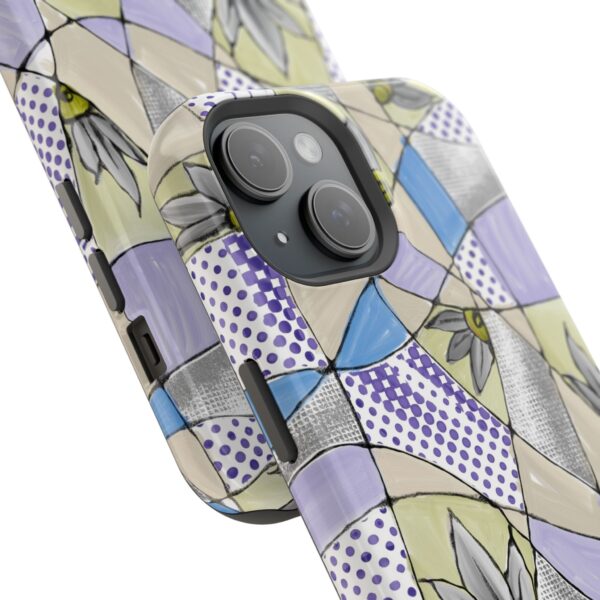 Wave Tiles | Floral Magnetic Tough Case for iPhone - Image 70