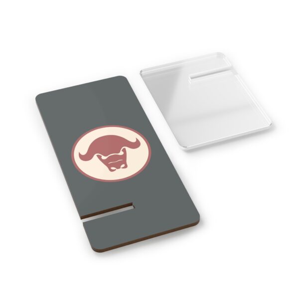 Phone Stand | Modern Design-Bull Icon | Dark Grey - Image 2