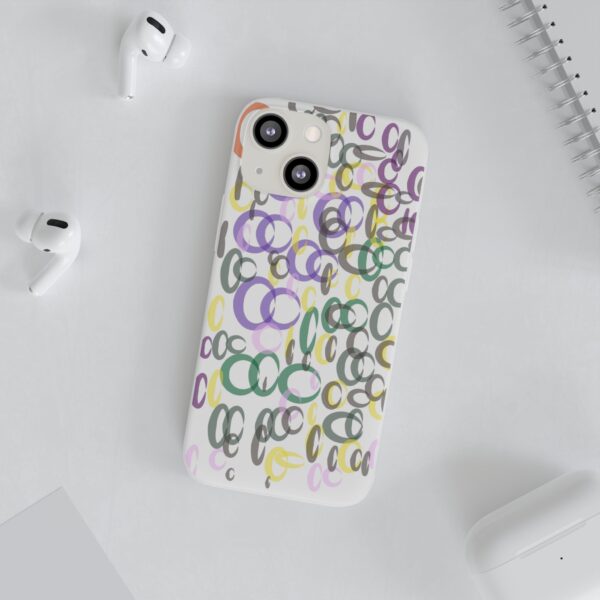 Colorful. Circles Flexi Cases For iPhone Samsung - Image 132