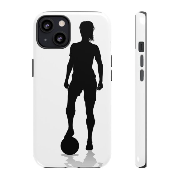 Silhouette Football Player Women Tough Cases Custom Phone Cases For iPhone Google Pixel and Samsung Series - Image 32