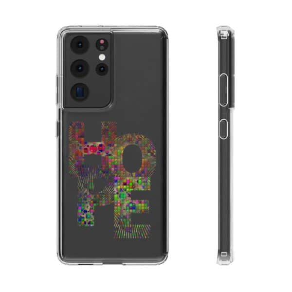 Rainbow Designs "HOPE" On Clear Cases For iPhone and Samsung - Image 19