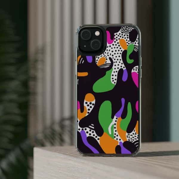 Colorful shapes Clear Cases For Samsung iPhone - Image 62