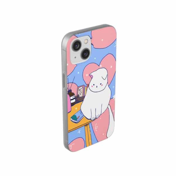 White Cat Flexi Cases For Samsung and iPhone - Image 199