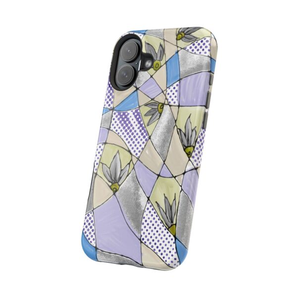 Wave Tiles | Floral Magnetic Tough Case for iPhone - Image 2