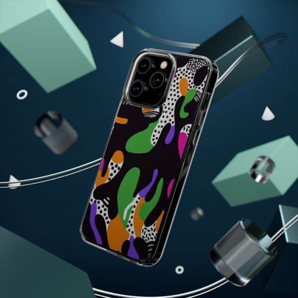 Colorful shapes Clear Cases For Samsung iPhone - Image 67