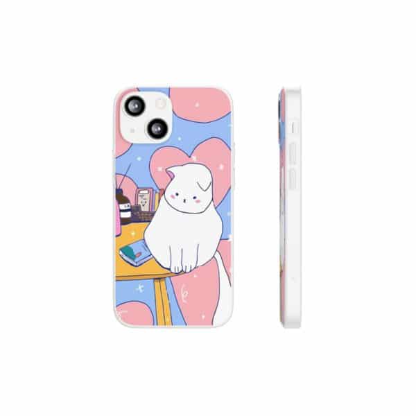 White Cat Flexi Cases For Samsung and iPhone - Image 130