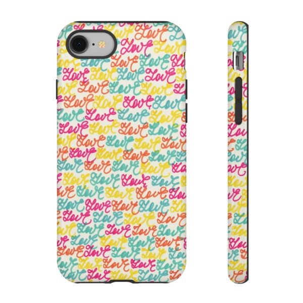 Colorful Love Letters Tough Cases Custom Phone Cases For iPhone Google Pixel and Samsung Series