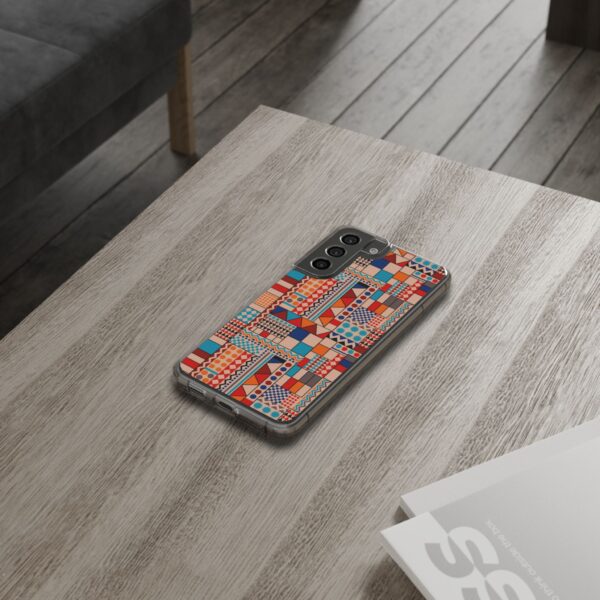 Patchwork Pattern Clear Cases For iPhone and Samsung - Image 47