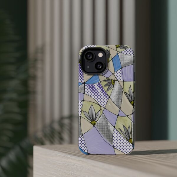 Wave Tiles | Floral Magnetic Tough Case for iPhone - Image 52