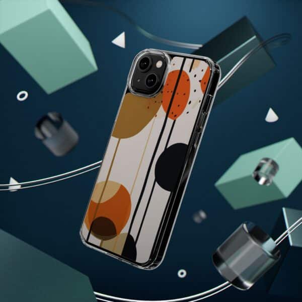 Orange Floral and Polka Dot Clear Cases - Image 63