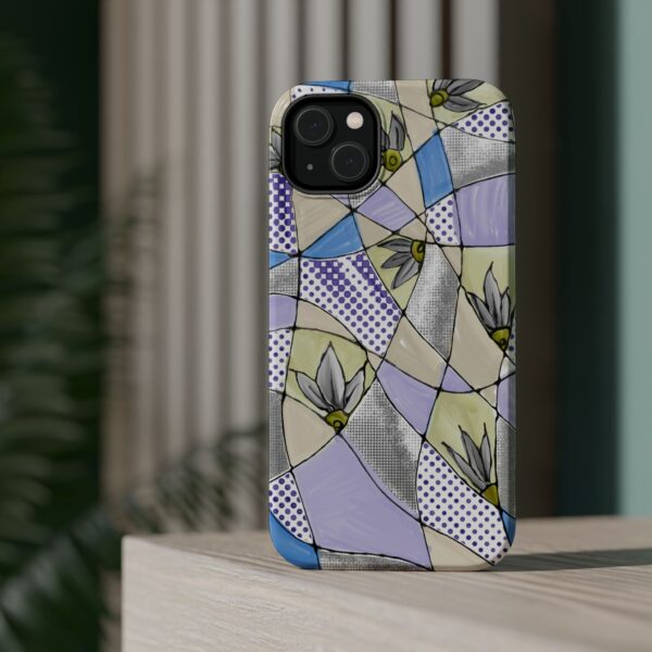 Wave Tiles | Floral Magnetic Tough Case for iPhone - Image 24