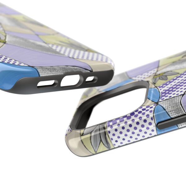 Wave Tiles | Floral Magnetic Tough Case for iPhone - Image 79
