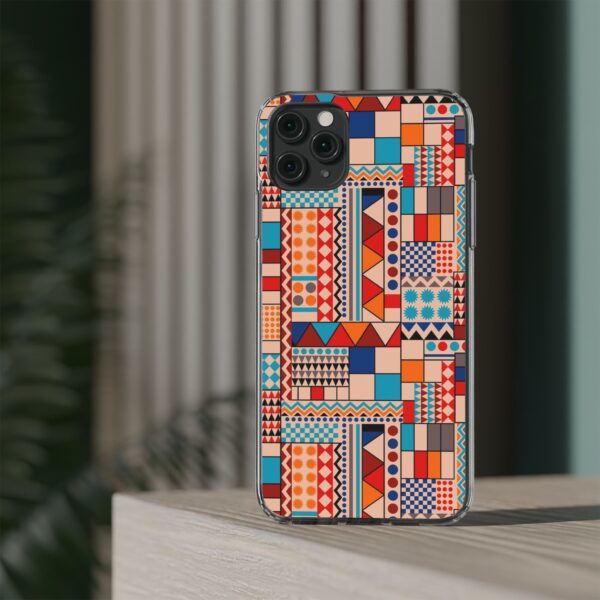 Patchwork Pattern Clear Cases For iPhone and Samsung - Image 42