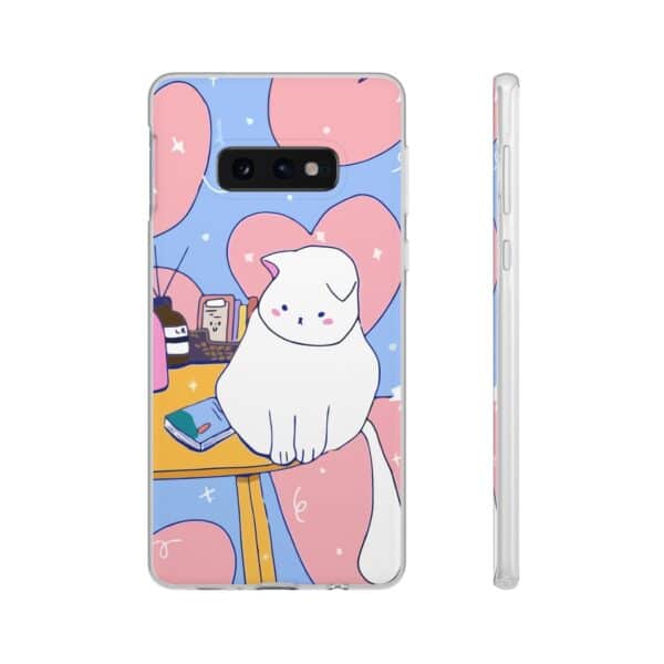 White Cat Flexi Cases For Samsung and iPhone - Image 28