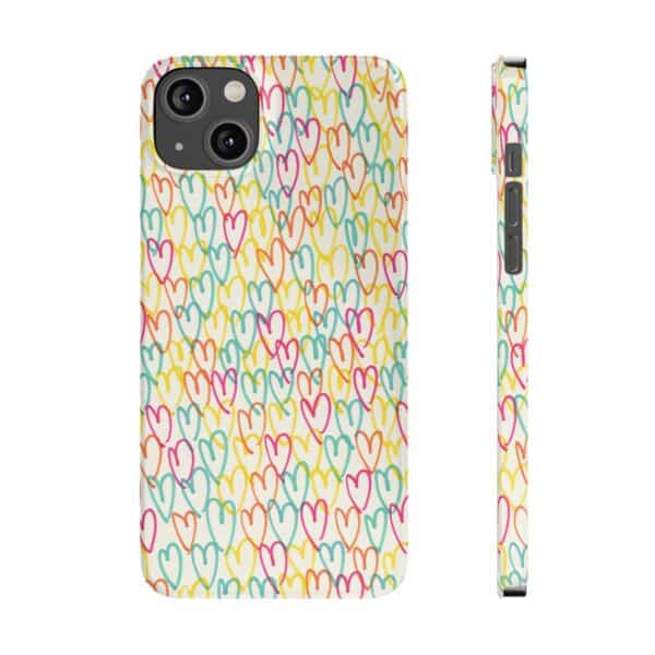 Colorful Hearts On Slim Phone Cases Case-Mate Custom Phone Cases For iPhone and Samsung Series - Image 56