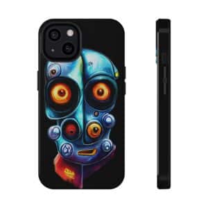 Rainbow Designs Robot On Impact-Resistant Cases Custom Phone Cases For iPhone and Samsung Series.