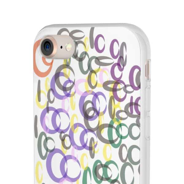 Colorful. Circles Flexi Cases For iPhone Samsung - Image 2