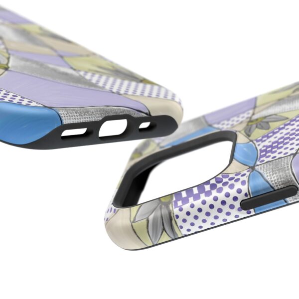 Wave Tiles | Floral Magnetic Tough Case for iPhone - Image 120