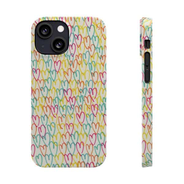 Colorful Hearts On Slim Phone Cases Case-Mate Custom Phone Cases For iPhone and Samsung Series - Image 26