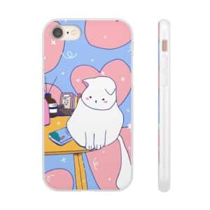White Cat Flexi Cases For Samsung and iPhone