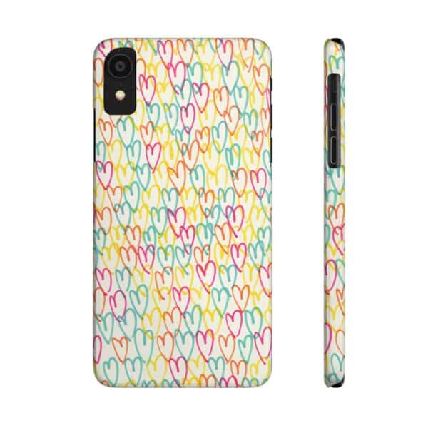 Colorful Hearts On Slim Phone Cases Case-Mate Custom Phone Cases For iPhone and Samsung Series - Image 9