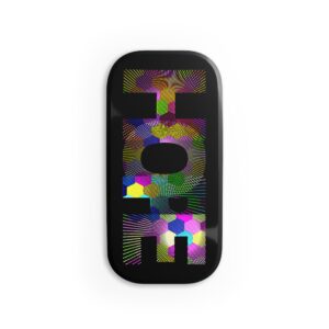 Rainbow Designs "HOPE" On Phone Click-On Grip Black