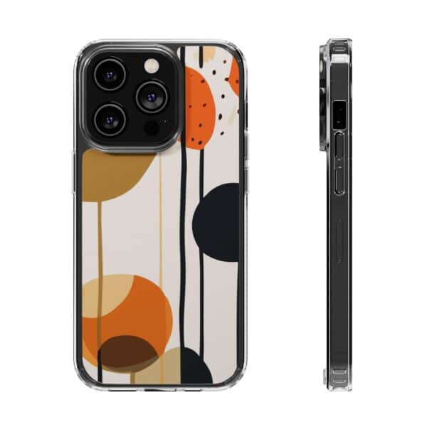 Orange Floral and Polka Dot Clear Cases - Image 56