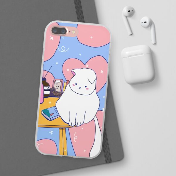 White Cat Flexi Cases For Samsung and iPhone - Image 85