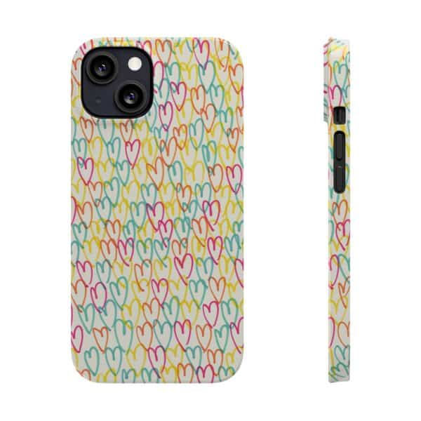 Colorful Hearts On Slim Phone Cases Case-Mate Custom Phone Cases For iPhone and Samsung Series - Image 22