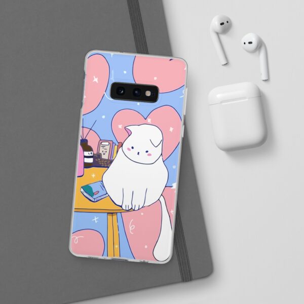 White Cat Flexi Cases For Samsung and iPhone - Image 30
