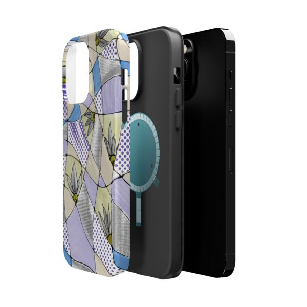 Wave Tiles | Floral Magnetic Tough Case for iPhone - Image 30