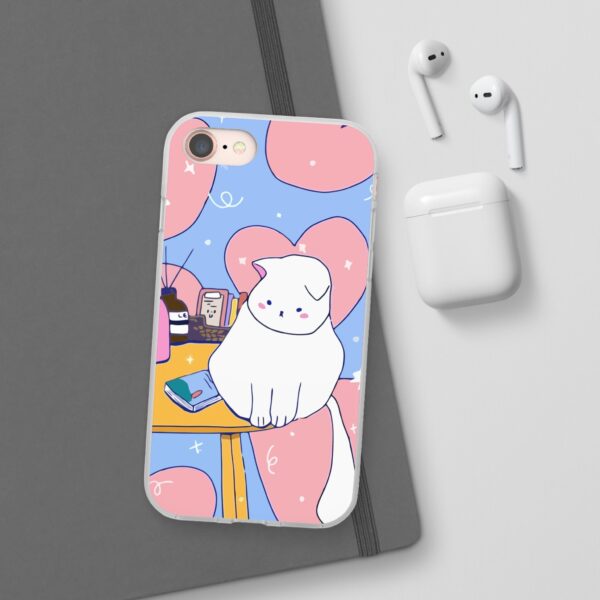 White Cat Flexi Cases For Samsung and iPhone - Image 3