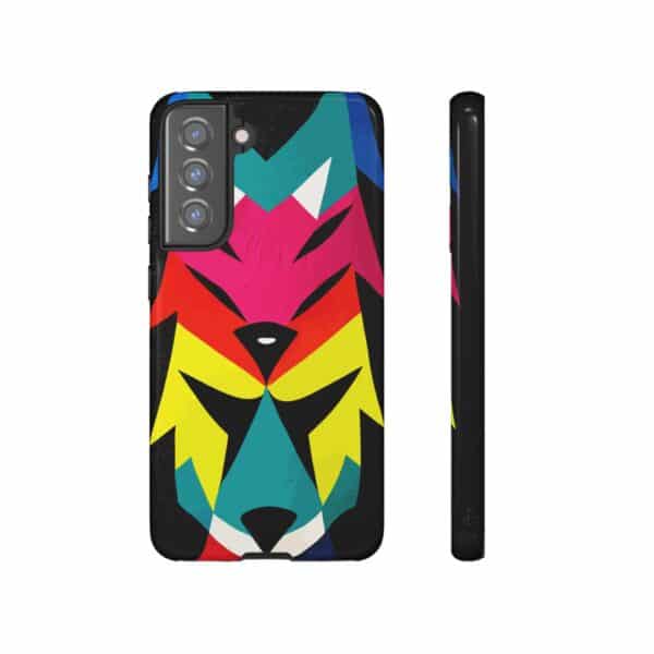Rainbow Designs Wolf Head On Tough Cases Custom Phone Cases For iPhone Google Pixel and Samsung Series - Image 79