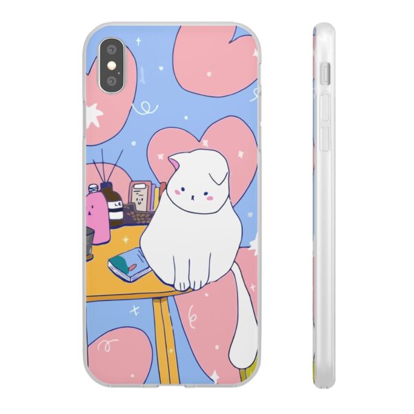 White Cat Flexi Cases For Samsung and iPhone - Image 107
