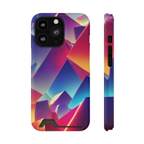 Rainbow Designs Phone Case With Card Holder For iPhone and Samsung - Image 121
