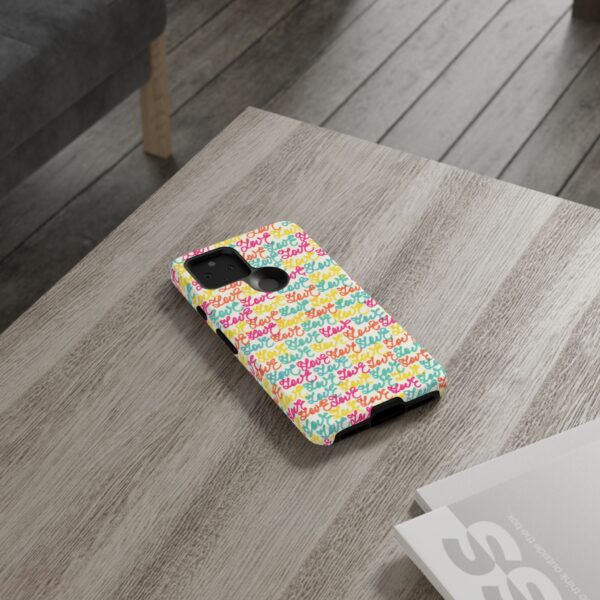 Colorful Love Letters Tough Cases Custom Phone Cases For iPhone Google Pixel and Samsung Series - Image 70