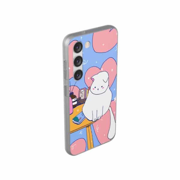 White Cat Flexi Cases For Samsung and iPhone - Image 215