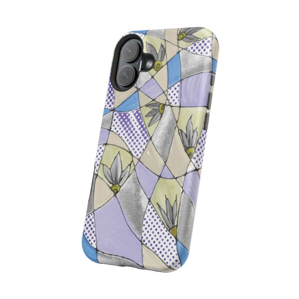 Wave Tiles | Floral Magnetic Tough Case for iPhone - Image 110