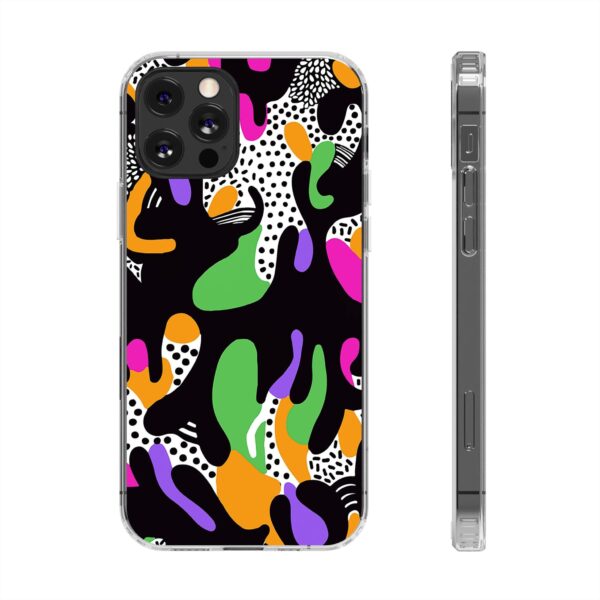 Colorful shapes Clear Cases For Samsung iPhone - Image 28