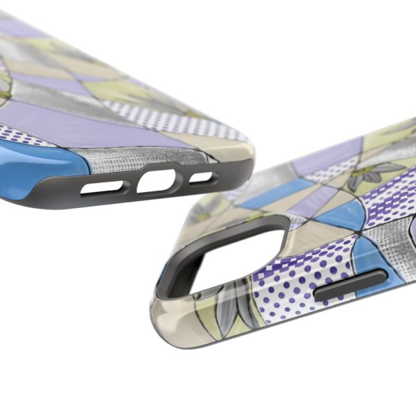 Wave Tiles | Floral Magnetic Tough Case for iPhone - Image 87