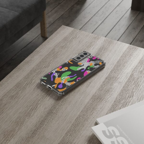 Colorful shapes Clear Cases For Samsung iPhone - Image 14