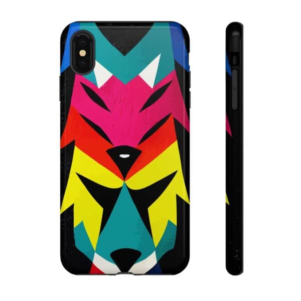 Rainbow Designs Wolf Head On Tough Cases Custom Phone Cases For iPhone Google Pixel and Samsung Series - Image 11