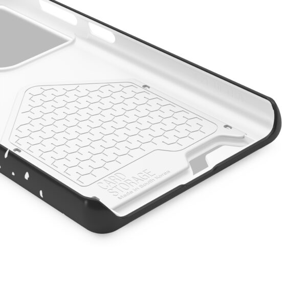 Rounded Shapes With Black Background On Phone Case With Card Holder - Image 155