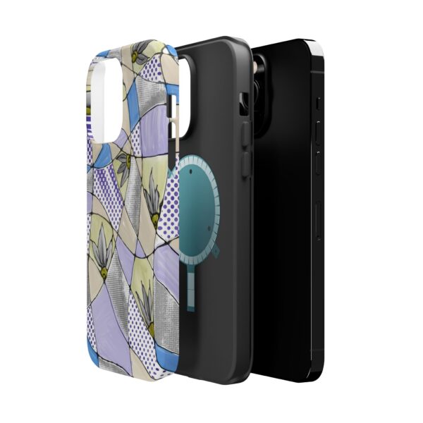 Wave Tiles | Floral Magnetic Tough Case for iPhone - Image 34