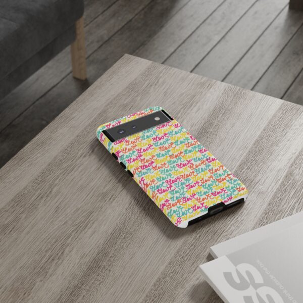 Colorful Love Letters Tough Cases Custom Phone Cases For iPhone Google Pixel and Samsung Series - Image 72