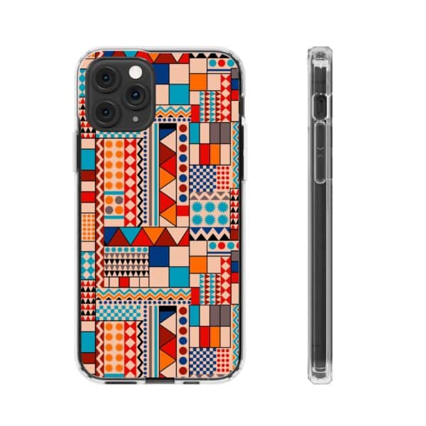 Patchwork Pattern Clear Cases For iPhone and Samsung - Image 37