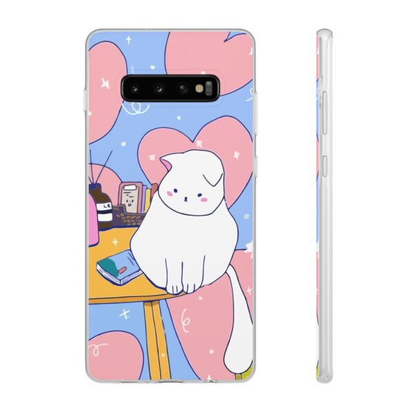 White Cat Flexi Cases For Samsung and iPhone - Image 31
