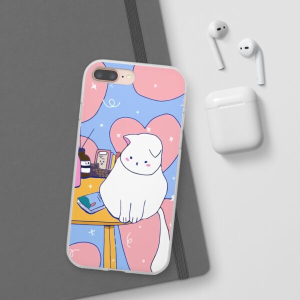 White Cat Flexi Cases For Samsung and iPhone - Image 6